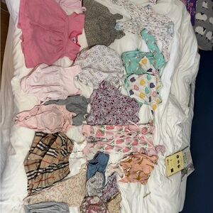 Burberry Pink Plaid Baby One-Piece Bodysuit